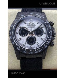 Rolex Daytona Black Carbon Fiber Meteorite Dial Nylon Strap Super Clone Watch 
