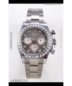 Rolex Daytona 126599 FREE SPRUNG MVMT White Gold Grey Pearl Super Clone Watch 