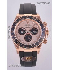 Rolex Daytona 126515 Rose Gold Dial Stick Markers FREE SPRUNG MVMT Super Clone Watch 