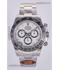 Rolex Daytona 126500 White Dial Stick Markers FREE SPRUNG MVMT Super Clone Watch 
