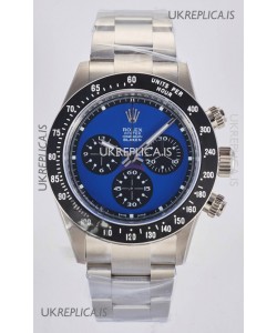 Rolex Daytona Paul Newman Blue Dial Custom Modded 4130 Mvnt Swiss Replica