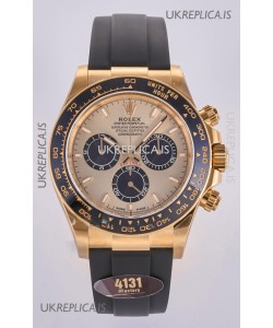Rolex Daytona 126518 Gold Dial FREE SPRUNG MVMT Super Clone Watch 