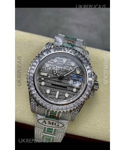 Rolex GMT Masters II Iced Out Dial and Casing Super Clone Watch