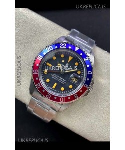 Rolex GMT Master 16750 Pepsi Patina Vintage Matte Dial Swiss Replica Watch 