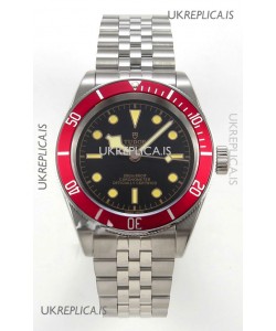 Tudor Black Bay 41 Black Dial Red Bezel Jubilee Super Clone Watch 
