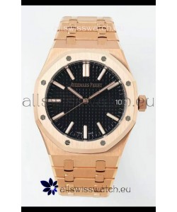Audemars Piguet Royal Oak 15510OR 41MM Rose Gold Black Dial Super Clone Replica Watch