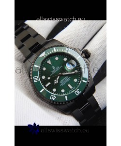 Rolex Submariner Japanese Replica Watch in PVD Coating Green Dial 