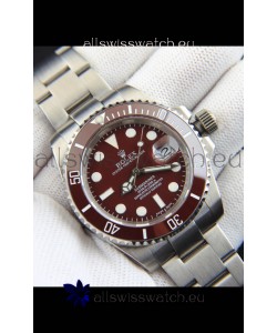 Rolex Submariner Japanese Replica Watch 904L Steel Brown Dial/Bezel Watch 