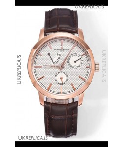Vacheron Constantin Traditionnelle 83520 Rose Gold Pale Yellow Dial Super Clone Watch 