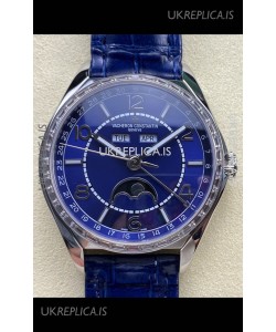Vacheron Constantin Fiftysix Moonphase Blue Dial Steel Case Swiss Replica Watch 