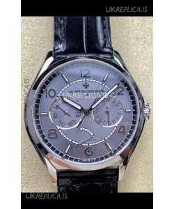 Vacheron Constantin Fiftysix Day-Date Stainless Steel Grey Dial Swiss Replica Watch 