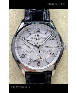 Vacheron Constantin Fiftysix Day-Date Stainless Steel White Dial Swiss Replica Watch 